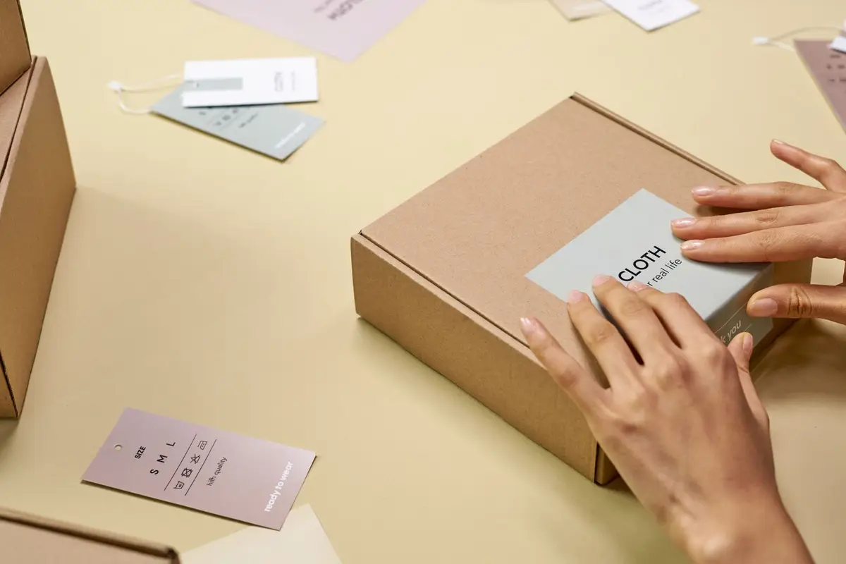 Packing a parcel with several tagged items