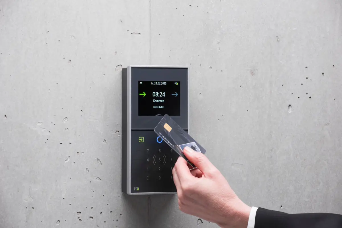 Card reader used in an office